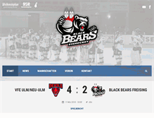 Tablet Screenshot of blackbears-freising.de